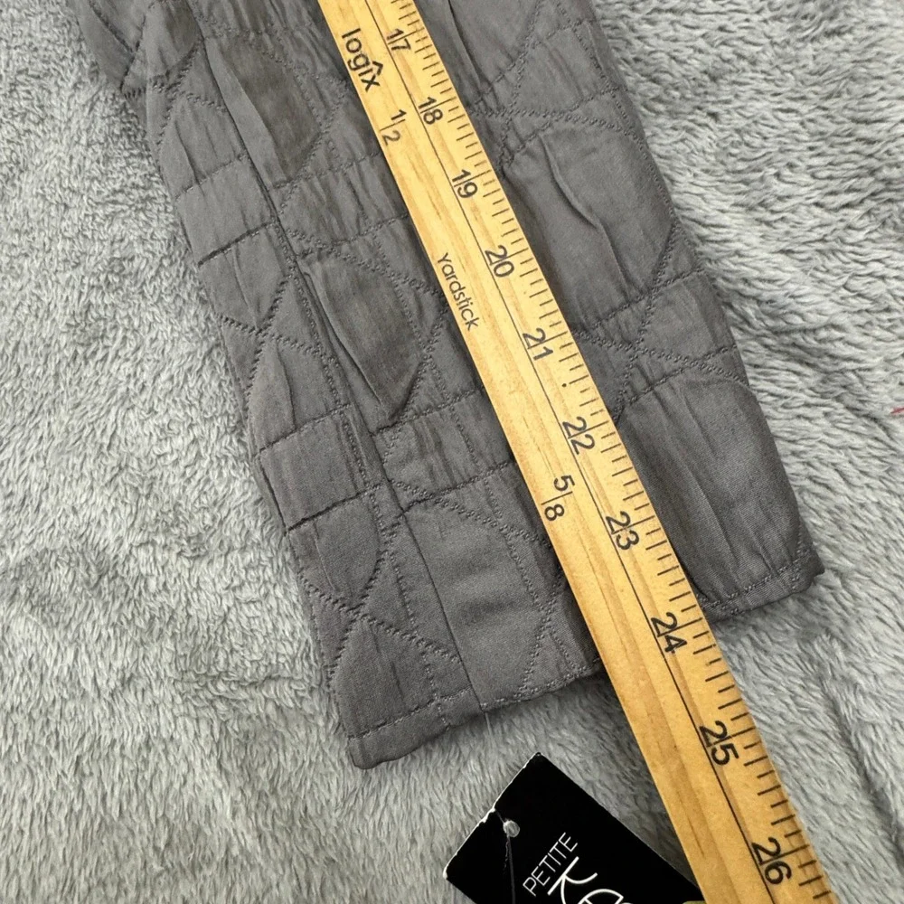 Kasper‎ NWT Women's Light Weight Dress Jacket Size PL Grey Full Zip